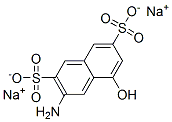 3-amino-5-hydroxynaphthalene-2,7-disulphonic acid, sodium salt Struktur