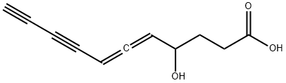 4-Hydroxy-5,6-undecadiene-8,10-diynoic acid Structure