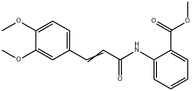 Benzoic acid, 2-[[3-(3,4-diMethoxyphenyl)-1-oxo-2-propenyl]aMino]-, Methyl ester Structure