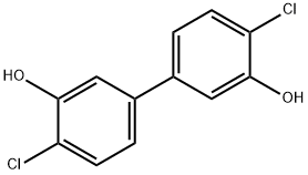 4,4'-Dichloro-(1,1'-biphenyl)-3,3'-diol Structure