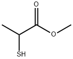 2-メルカプトプロピオン酸メチル 化学構造式