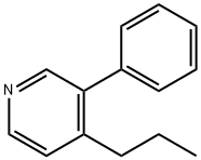 3-フェニル-4-プロピルピリジン 化学構造式