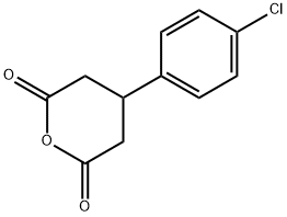 BETA-(4-CHLOROPHENYL)GLUTARIC ANHYDRIDE Structure