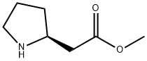 S-2(2-吡咯烷基)乙酸甲酯, 53912-83-7, 结构式