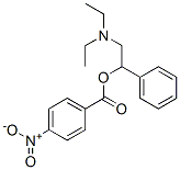 4-Nitrobenzoic acid 1-phenyl-2-(diethylamino)ethyl ester Structure