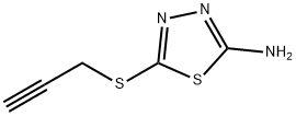 5-(2-propynylsulfanyl)-1,3,4-thiadiazol-2-ylamine Struktur