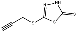 5-(PROP-2-YNYLTHIO)-1,3,4-THIADIAZOLE-2-THIOL Structure