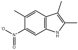 2,3,5-Trimethyl-6-nitro-1H-indole Struktur