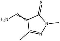3H-Pyrazole-3-thione,  4-(aminomethylene)-2,4-dihydro-2,5-dimethyl- Struktur