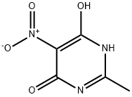 2-METHYL-5-NITRO-PYRIMIDINE-4,6-DIOL 化学構造式