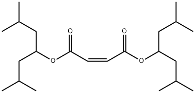 bis[3-methyl-1-(2-methylpropyl)butyl] maleate Struktur