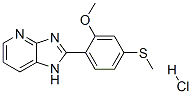 2-[2-methoxy-4-(methylthio)phenyl]-1H-imidazo[4,5-b]pyridine monohydrochloride Struktur