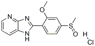 2-[2-methoxy-4-(methylsulphinyl)phenyl]-1H-imidazo[4,5-b]pyridine monohydrochloride Struktur