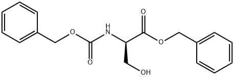 Z-D-セリンベンジルエステル 化学構造式