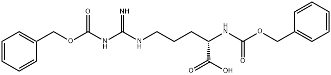 Nα,Nω-ジカルボベンゾキシ-L-アルギニン 化学構造式