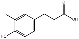 3-(4-hydroxy-3-iodophenyl)propionic acid Struktur