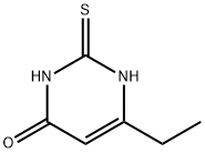 6-エチル-4-ヒドロキシ-2-メルカプトピリミジン 化学構造式