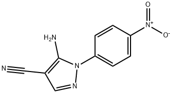 5-氨基-4-氰基-1-(4-硝基苯基)吡唑 结构式