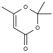 2,2,6-トリメチル-1,3-ジオキシン-4-オン 化学構造式