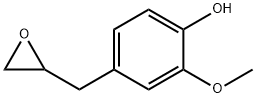 2-methoxy-4-(oxiranylmethyl)phenol Struktur