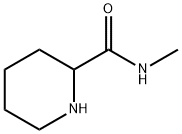 N-メチル-2-ピペリジンカルボキサミド 化学構造式