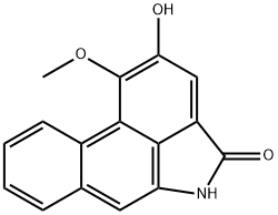 3-ヒドロキシ-4-メトキシ-10-アミノフェナントレン-1-カルボン酸1,10-ラクタム 化学構造式