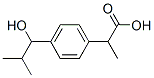 1-羟基异丁基苯基-1'-甲基丙酸,53949-53-4,结构式