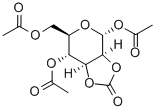 1,4,6-Tri-O-acetyl-a-D-mannopyranose 2,3-Carbonate Structure