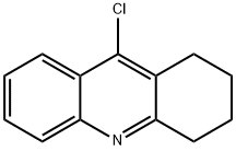 9-クロロ-1,2,3,4-テトラヒドロアクリジン 化学構造式