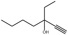 3-エチル-1-ヘプチン-3-オール 化学構造式