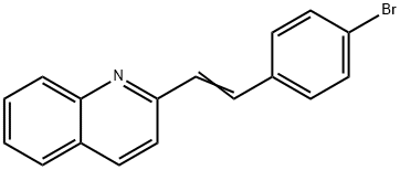2-[2-(4-bromophenyl)ethenyl]quinoline Struktur