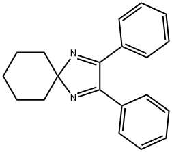 2,3-ジフェニル-1,4-ジアザスピロ[4.5]デカ-1,3-ジエン 化学構造式
