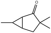 3,3,6-トリメチルビシクロ[3.1.0]ヘキサン-2-オン 化学構造式