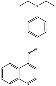 N,N-diethyl-4-(2-quinolin-4-ylethenyl)aniline Struktur