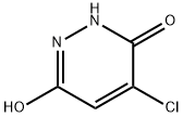 4-クロロ-1,2-ジヒドロ-3,6-ピリダジンジオン 化学構造式