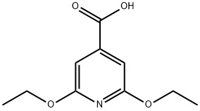 2,6-Diethoxyisonicotinic acid 化学構造式