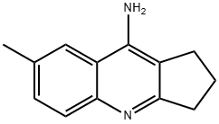 2,3-ジヒドロ-7-メチル-1H-シクロペンタ[b]キノリン-9-アミン 化学構造式