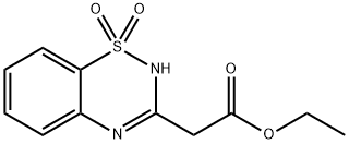 3-( 1,1-二氧代-4H-苯并[1,2,4]噻二嗪)基乙酸乙酯, 53971-22-5, 结构式