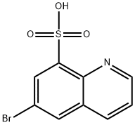 8-Quinolinesulfonic  acid,  6-bromo-, 53971-60-1, 结构式