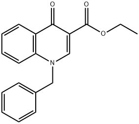 ethyl 1-benzyl-4-oxo-1,4-dihydroquinoline-3-carboxylate Struktur