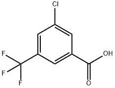 3-クロロ-5-(トリフルオロメチル)安息香酸 化学構造式
