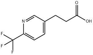 3-[2-(Trifluoromethyl)pyridin-5-yl]propanoic acid Structure