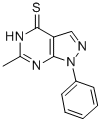 6-METHYL-1-PHENYL-1,5-DIHYDRO-4H-PYRAZOLO[3,4-D]PYRIMIDINE-4-THIONE Struktur
