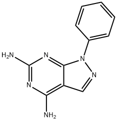 9-phenyl-2,4,8,9-tetrazabicyclo[4.3.0]nona-1,3,5,7-tetraene-3,5-diamin e Structure