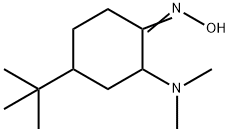 2-(ジメチルアミノ)-4-(1,1-ジメチルエチル)-1-シクロヘキサノンオキシム 化学構造式