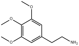 3,4,5-三甲氧基苯乙胺, 54-04-6, 结构式