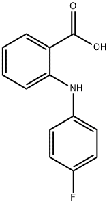 N-(4-FLUOROPHENYL)ANTHRANILIC ACID Struktur
