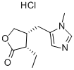 ピロカルピン塩酸塩 化学構造式