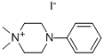 1,1-二甲基-4-苯基哌嗪碘化物 结构式