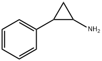 2-フェニルシクロプロパン-1-アミン 化学構造式